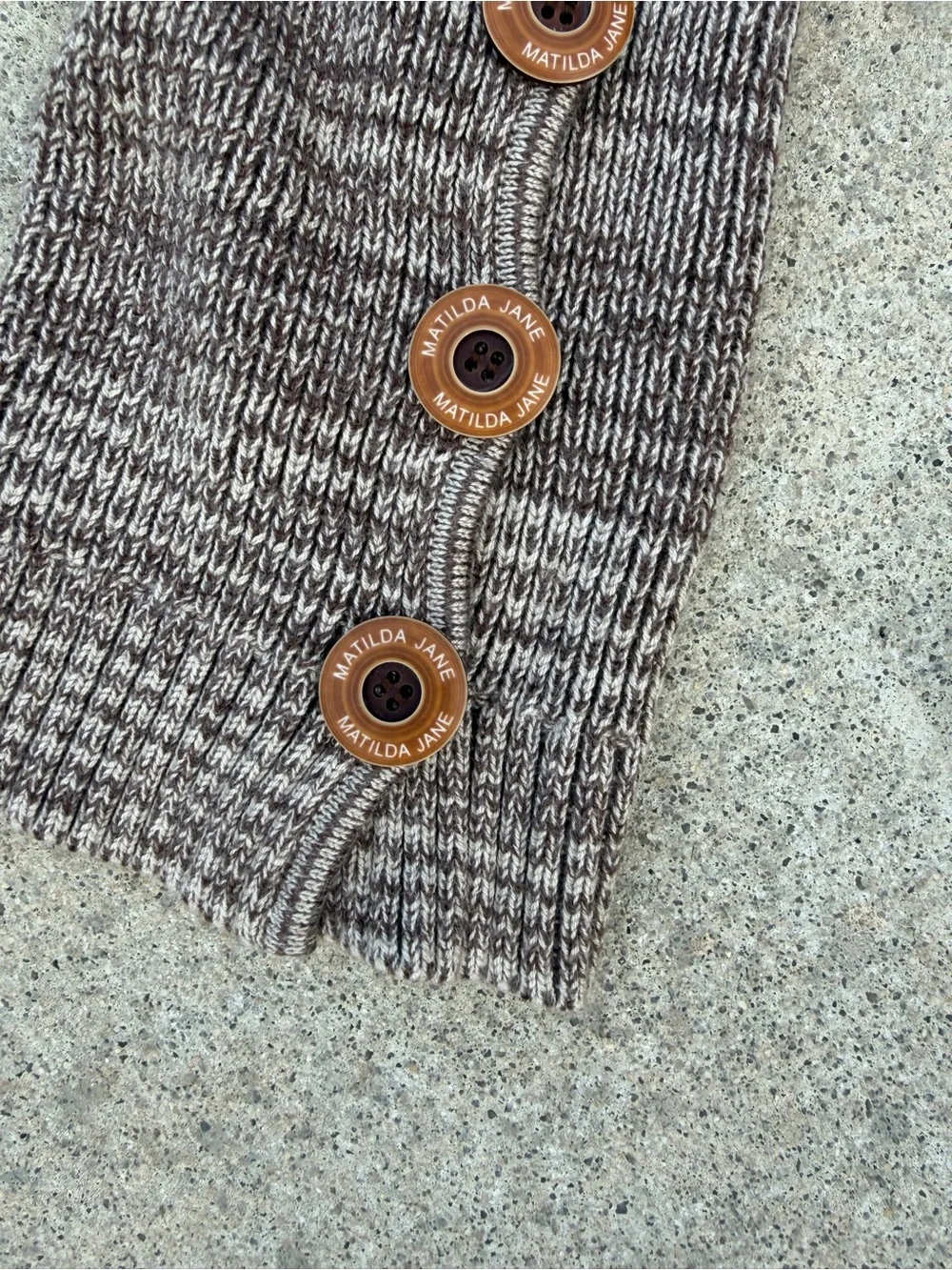 Matilda Jane Knit Button Leg Warmers Arm Cuffs Grey Marl Boot Tights OS